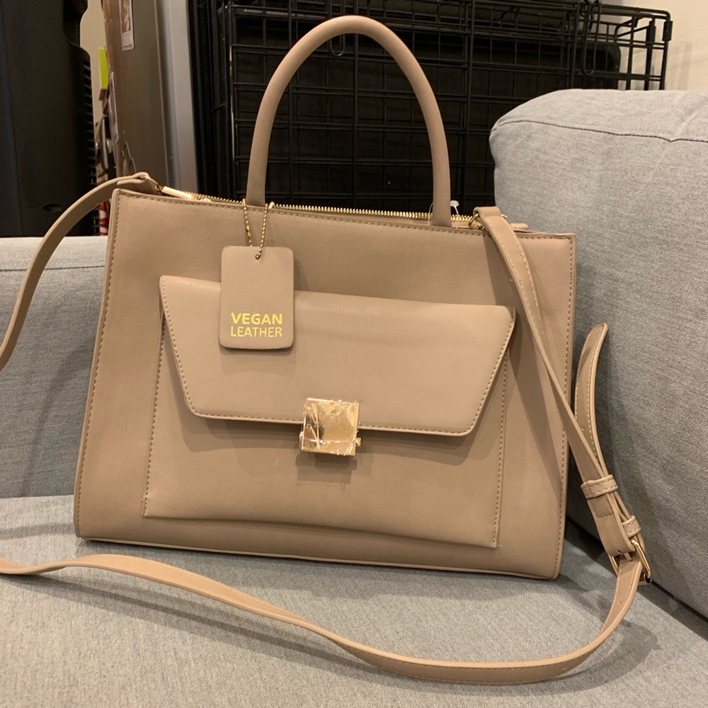 Large Nude Shoulder Bag